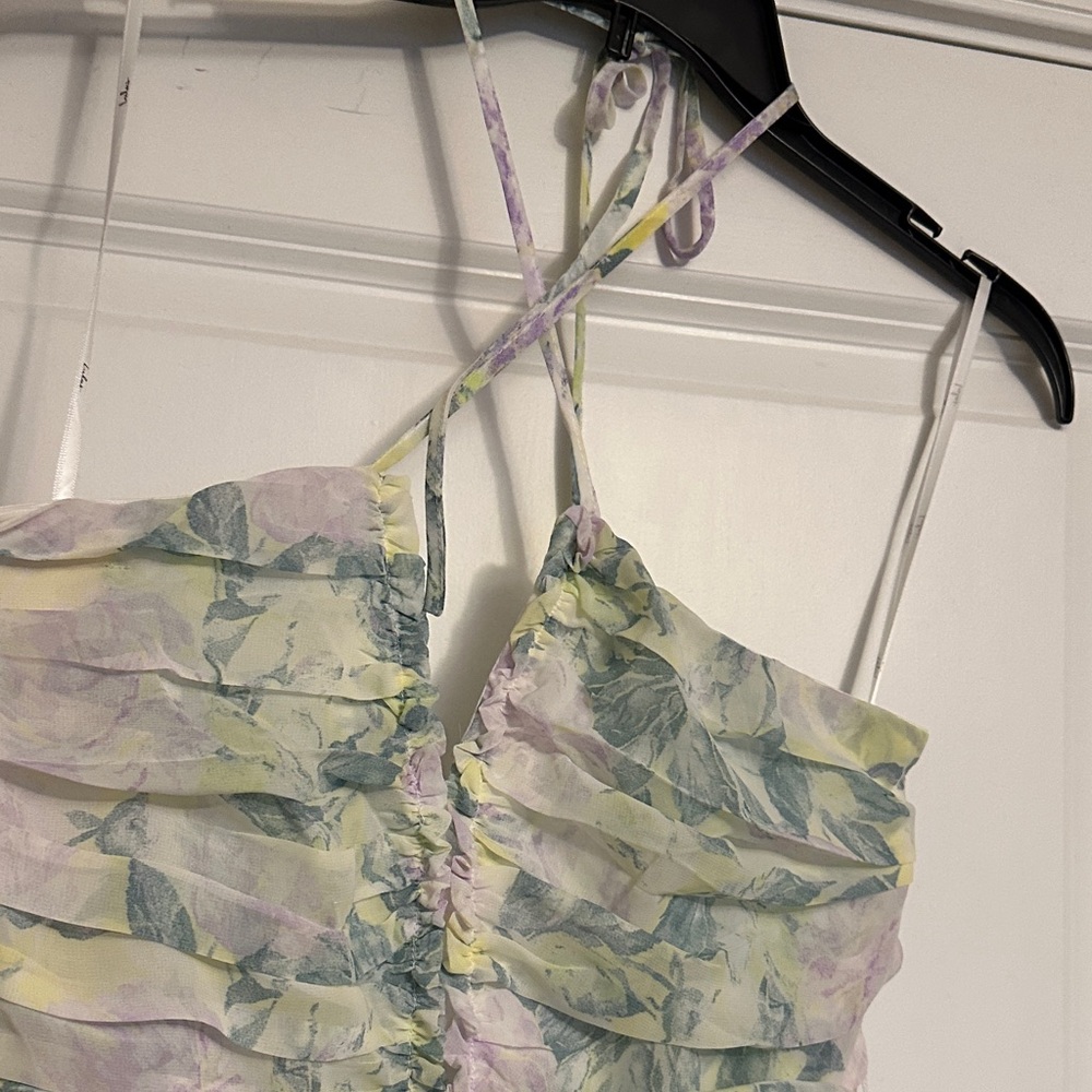 NWT Lulu's Floral Maxi Dress Size M - Picture 6 of 9